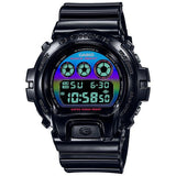 Casio G-Shock Digital Virtual Rainbow Black Resin Strap Watch | DW-6900RGB-1