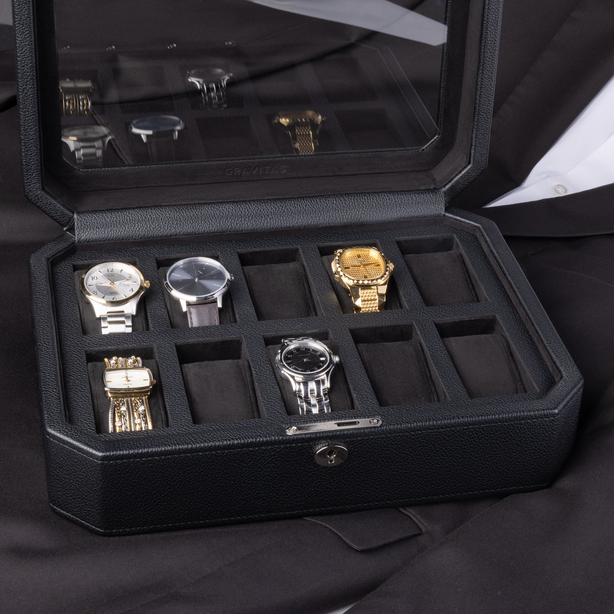 Gravitas Premium 10 Slot watch box