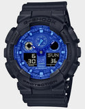 Casio G-Shock Carbon Core Guard Analog-Digital Paisley Blue Dial Limited Edition Watch | GA2100BP-1A