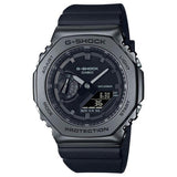 Casio G-Shock Analog-Digital All Black Metal Bezel Watch | GM2100BB-1A