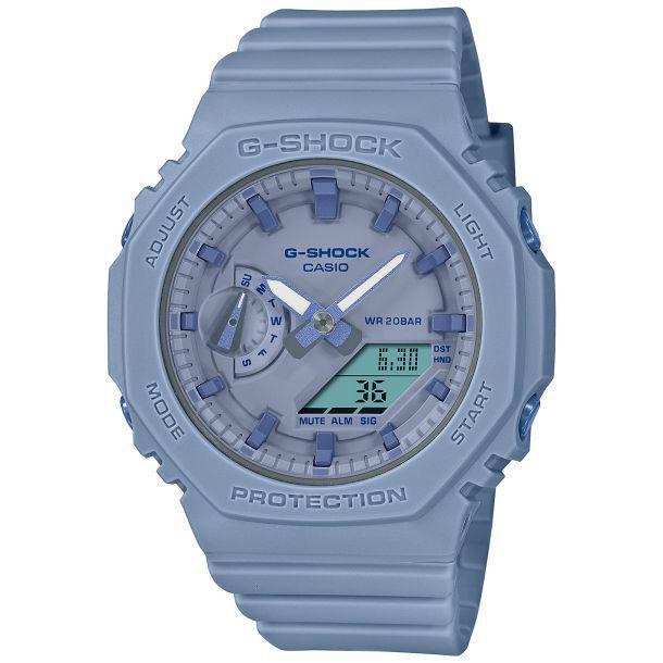 Casio G-Shock Analog-Digital Smoky Monochromatic Light Blue Watch | GMAS2100BA-2A2