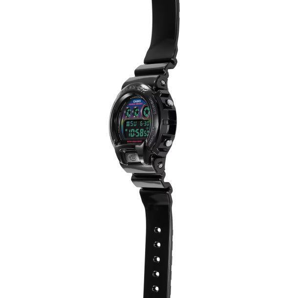 Casio G-Shock Digital Virtual Rainbow Black Resin Strap Watch | DW-6900RGB-1