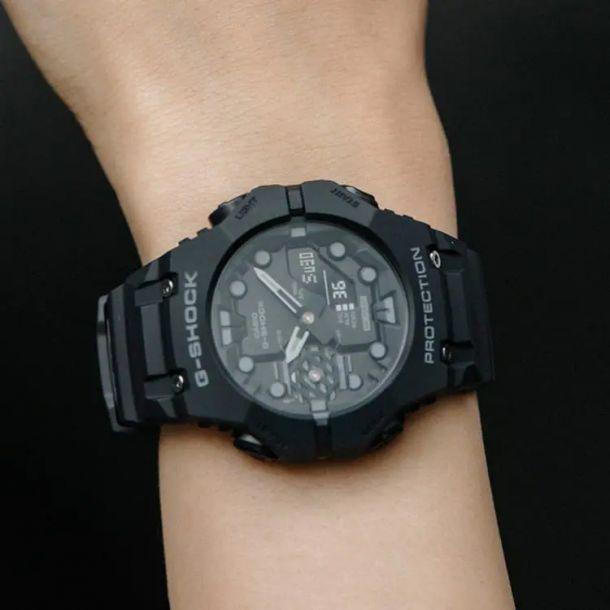 Casio G-Shock Analog-Digital Bluetooth Combi Black Resin Strap Watch | GAB001-1A