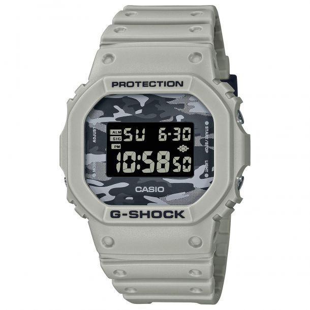 Casio G-Shock Digital Grey Resin Watch | Camouflage Dial | DW5600CA-8