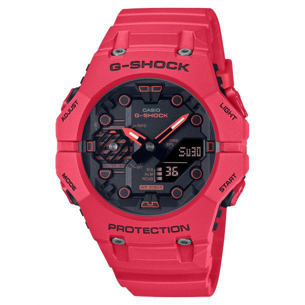 Casio G-Shock Analog-Digital Bluetooth Combi Red Resin Strap Watch | GAB001-4A