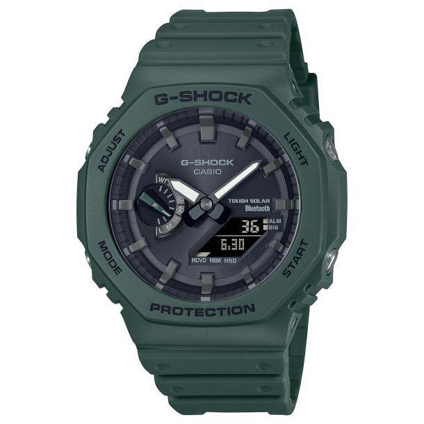 Casio G-Shock Analog-Digital Tough Solar Connected Green Watch | GAB2100-3A