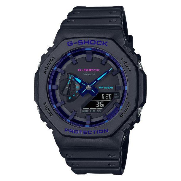 Men's Casio G-Shock Virtual World Carbon Core Guard Analog-Digital Watch GA2100VB-1A